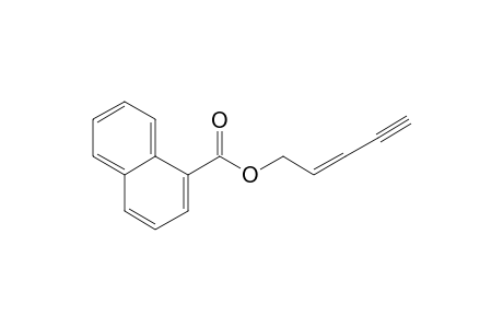 1-Naphthoic acid, pent-2-en-4-ynyl ester