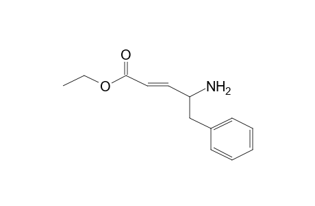 2-(E)-Pentenoic acid, (4S)-amino-5-phenyl-, ethyl ester