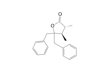 2(3H)-Furanone, dihydro-3,4-dimethyl-5,5-bis(phenylmethyl)-, trans-(.+-.)-