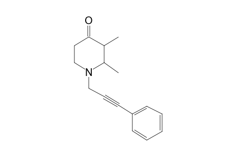 4-Piperidinone, 2,3-dimethyl-1-(3-phenyl-2-propynyl)-