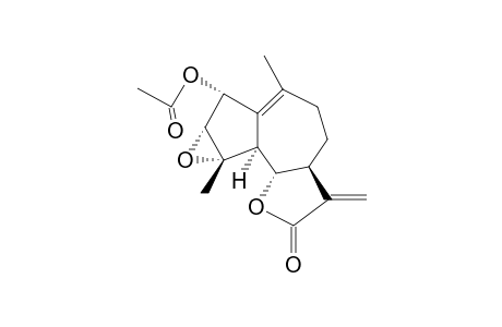 2-ALPHA-ACETOXY-3-ALPHA,4-ALPHA-EPOXY-KAUNIOLIDE;(2R,3R,4S,5S,6S,7S)-2-ACETOXY-3,4-EPOXYGUAIA-1(10),11(13)-DIEN-6,12-OLIDE