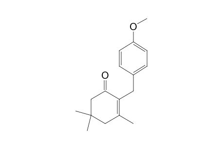 2-(p-methoxybenzyl)-3,5,5-trimethyl-2-cyclohexen-1-one