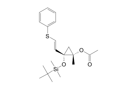 2-(TERT.-BUTYLDIMETHYLSILYLOXY)-1-METHYL-2-[(E)-2-(PHENYLTHIO)-ETHENYL]-CYCLOPROPYL-ACETATE