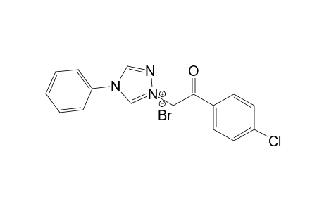 1-(4'-Chlorophenacyl)-4-phenyl-1,2,4-triazol-1-ium bromide