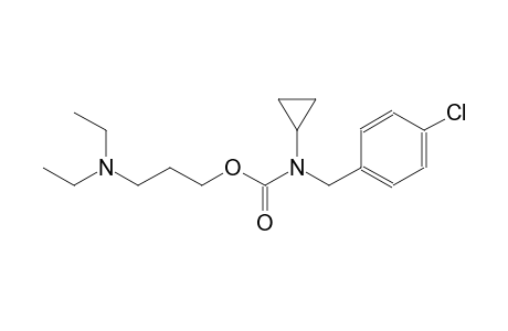 N-(p-chlorobenzyl)cyclopropanecarbamic acid, 3-(diethylamino)propyl ester