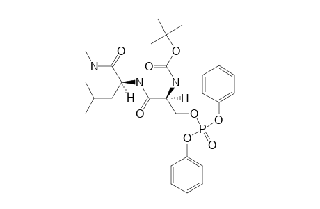 N-ALPHA-(TERT.-BUTOXYCARBONYL)-O-(DIPHENYLPHOSPHONO)-SERYLLEUCINE-N-METHYLAMIDE;BOC-SER(PO3PH2)-LEU-NHME