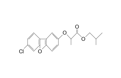 Propanoic acid, 2-[(7-chloro-2-dibenzofuranyl)oxy]-, 2-methylpropyl ester