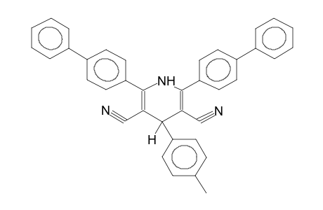 2,6-BIS(4-BIPHENYLYL)-3,5-DICYANO-4-(4-METHYLPHENYL)-1,4-DIHYDROPYRIDINE