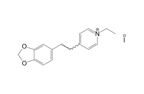 1-ethyl-4-[3,4-(methylenedioxy)styryl]pyridinium iodide