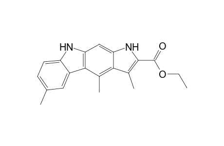3,4,6-trimethyl-1,9-dihydropyrrolo[2,3-b]carbazole-2-carboxylic acid ethyl ester