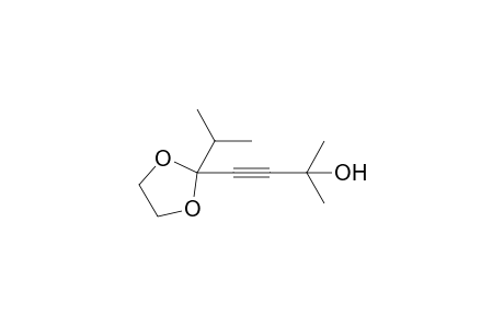 (E)-2-(3-Hydroxy-3-methylbutynyl)-2-isopropyl-1,3-dioxolane