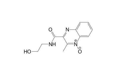 2-Quinoxalinecarboxamide, N-(2-hydroxyethyl)-3-methyl-, 1-oxide
