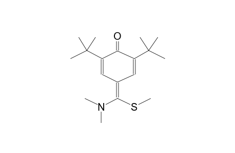 4-(Methylthio-dimethylamino-methylene)-2,6-di-tert-butyl-cyclohexa-2,5-dienone