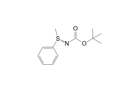 tert-butyl (NE)-N-(methyl-phenyl-$l^{4}-sulfanylidene)carbamate