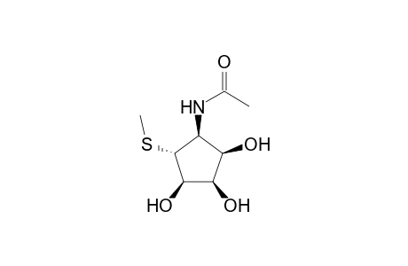 (1R,2R,3R,4S,5R)-4-Acylamino-5-methylthiocyclopentane-1,2,3-triol