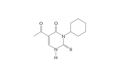 5-acetyl-3-cyclohexyl-2-thiouracil