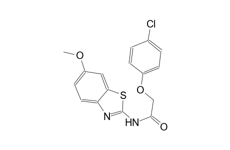 2-(4-chlorophenoxy)-N-(6-methoxy-1,3-benzothiazol-2-yl)acetamide