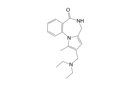 2-[(Diethylamino)methyl]-1-methyl-4,5-dihydro-6H-pyrrolo[1,2-a][1,4]benzodiazepin-6-one