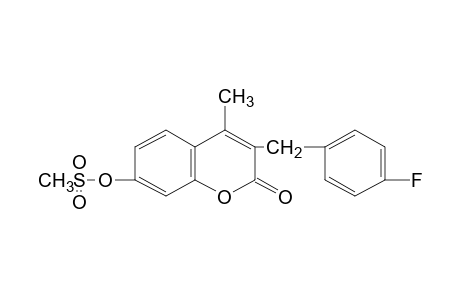 3-(p-fluorobenzyl)-7-hydroxy-4-methylcoumarin, methylsulfonate
