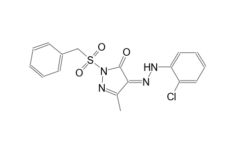 (4Z)-1-(benzylsulfonyl)-3-methyl-1H-pyrazole-4,5-dione 4-[(2-chlorophenyl)hydrazone]