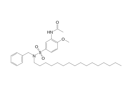 5'-(benzylhexadecylsulfamoyl)-o-acetanisidide