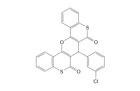 7-(m-CHLOROPHENYL)-6H,7H,8H-BIS[1]BENZOTHIOPYRANO[4,3-b:3',4'-e]PYRAN-6,8-DIONE