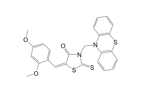 5-(2,4-Dimethoxy-benzylidene)-3-phenothiazin-10-ylmethyl-2-thioxo-thiazolidin-4-one