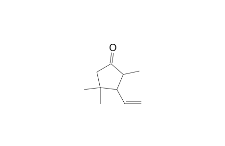 2,4,4-trimethyl-3-vinyl-cyclopentanone