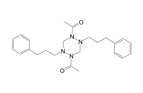 1,2,4,5-Tetrazine, 1,4-diacetylhexahydro-2,5-bis(3-phenylpropyl)-