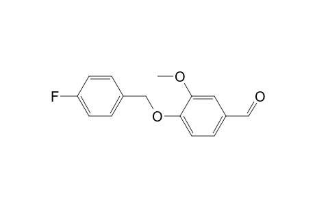 Benzaldehyde, 4-[(4-fluorophenyl)methoxy]-3-methoxy-