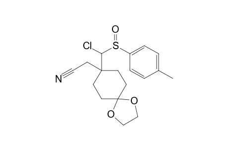 {8-[Chlorp(p-tolylsulfinyl)methyl]-1,4-dioxaspiro[4,5]dec-8-yl}acetonitrile