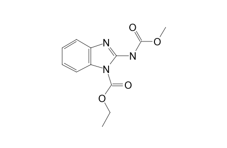 2-(carbomethoxyamino)benzimidazole-1-carboxylic acid ethyl ester