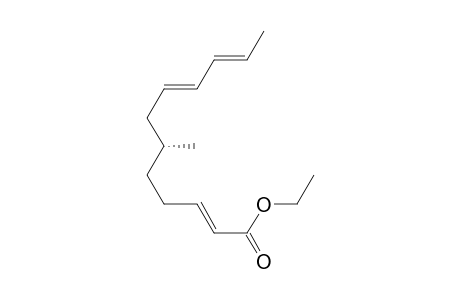 (2E,6R,8E,10E)-6-methyldodeca-2,8,10-trienoic acid ethyl ester