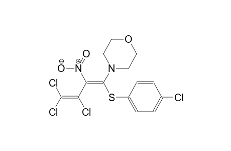 4-chlorophenyl (1E)-3,4,4-trichloro-1-(4-morpholinyl)-2-nitro-1,3-butadienyl sulfide