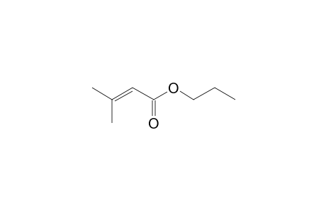 3-Methyl-2-butenoic acid, propyl ester