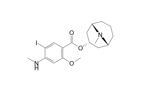 5-iodo-4-(methylamino)-o-anisic acid, homotropan-3-yl ester