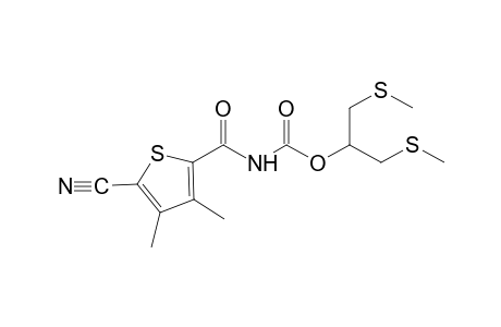 (5-cyano-3,4-dimethyl-2-thenoyl)carbamic acid, 2-(methylthio)-1-[(methylthio)methyl]ethyl ester