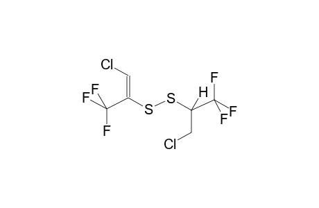 (1-TRIFLUOROMETHYL-2-CHLOROVINYL-1'-TRIFLUOROMETHYL-2'-CHLOROETHYL)DISULPHIDE