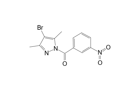 (4-Bromanyl-3,5-dimethyl-pyrazol-1-yl)-(3-nitrophenyl)methanone