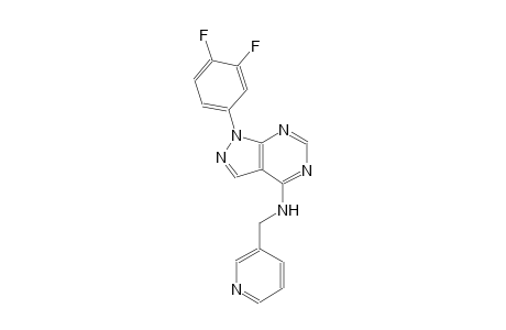 1H-pyrazolo[3,4-d]pyrimidin-4-amine, 1-(3,4-difluorophenyl)-N-(3-pyridinylmethyl)-