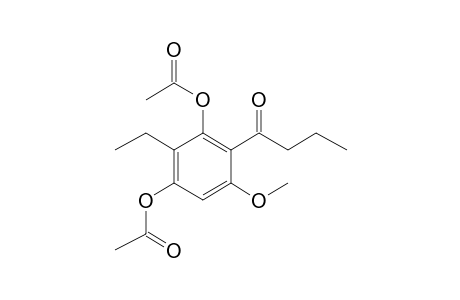 1-(3-Ethyl-2,4-dihydroxy-6-methoxyphenyl)-1-butanone, 2ac derivative