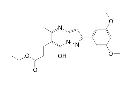pyrazolo[1,5-a]pyrimidine-6-propanoic acid, 2-(3,5-dimethoxyphenyl)-7-hydroxy-5-methyl-, ethyl ester