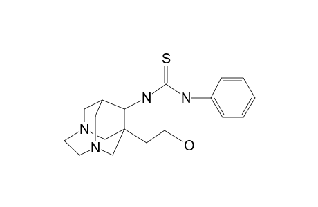 1-(2-Hydroxyethyl)-9-(3-phenylthioureido)-3,6-diazahomoadamantane