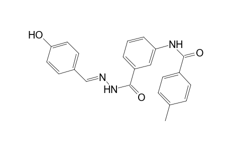 Benzamide, 4-methyl-N-[3-(4-hydroxybenzylidenhydrazinocarbonyl)phenyl]-