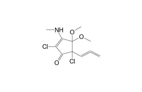 2,5-DICHLORO-3-METHYLAMINO-4,4-DIMETHOXY-5-PROPADIENYL-2-CYCLOPENTENONE