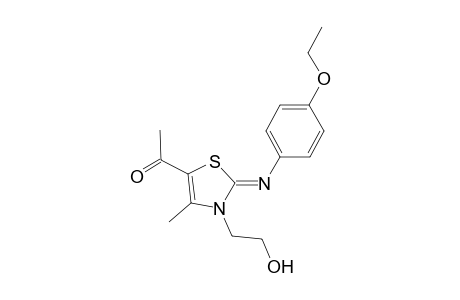 ethanone, 1-[(2Z)-2-[(4-ethoxyphenyl)imino]-2,3-dihydro-3-(2-hydroxyethyl)-4-methylthiazolyl]-