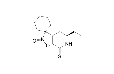 trans 6-Ethyl-4-(1-nitrocyclohexyl)piperidine-2-thione
