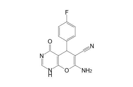 4H-Pyrano[2,3-d]pyrimidine-6-carbonitrile, 7-amino-5-(4-fluorophenyl)-4-oxo-1,5-dihydro-
