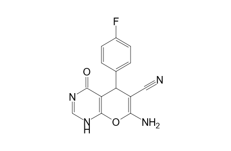 4H-Pyrano[2,3-d]pyrimidine-6-carbonitrile, 7-amino-5-(4-fluorophenyl)-4-oxo-1,5-dihydro-