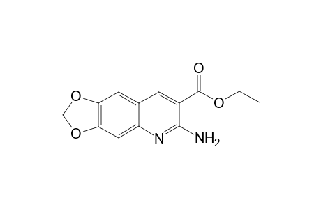 6-Amino-[1,3]dioxolo[4,5-g]quinoline-7-carboxylic acid ethyl ester